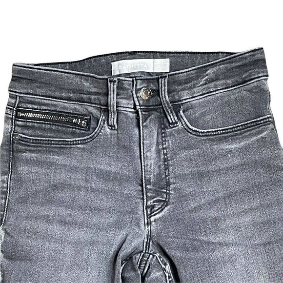 ATHLETA Sculptek Women's Gray Fade Washed Skinny Jeans 0 Stretch - Picture 2 of 7